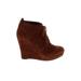 Jessica Simpson Wedges: Brown Solid Shoes - Women's Size 7 - Round Toe