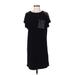 Frank Lyman Design Casual Dress - Shift: Black Graphic Dresses - Women's Size Small