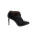 BCBGeneration Ankle Boots: Slip-on Stiletto Chic Black Solid Shoes - Women's Size 10 - Pointed Toe