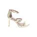 Kelly & Katie Heels: Gold Shoes - Women's Size 8 1/2 - Open Toe