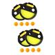 Kisangel 2pcs Outdoor Kids Toys Kids Outdoor Playsets Hand Throw Catch Game Kids Hand Ball Catching Clip Kids Tennis Balls Adult Toy Aldult Suits for Kids Child Catch The Ball Puzzle