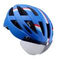 Happyyami Safety Helmets Mountain Bike Helmet Blue Helmet Lifer Helmet for Skateboarding Outdoor Helmet Women's Helmet Para Bicicletas Cycling Helmet Bike Safety Helmet Riding Helmet Goggles