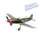 GOUX Remote Control Helicopter with Motor, P-51 Mustang 2.4G RC Five-Channel Multi-Protocol Fixed-Wing RC Planes Remote Control Aircraft, RC Helicopter Model for Beginner (Kit Version/Stand-Alone)