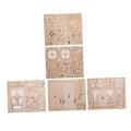 SAFIGLE 3pcs Wooden Puzzle Juguetes Adultos Wood 3d Stereoscopic Assembly Puzzle 3d Jigsaw Assembly Jigsaw Assembly Wood Puzzles 3d Puzzle Assemble Puzzle Toys Accessories Mechanical Child