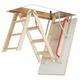Optistep Wooden 3 Section Timber Folding Loft Ladder Attic Stairs. Frame Size W60cm x L120cm Height up to 280cm & Insulated Hatch - Free Next Day UK Delivery (Orders Placed Before 1pm)