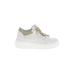 Baldinini Sneakers: White Solid Shoes - Women's Size 40 - Round Toe