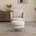 30.7" Wide Accent Chair with Ottoman