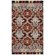 White 60 x 36 x 0.375 in Area Rug - Safavieh Blossom Oriental Hand Tufted Wool/Area Rug in Charcoal/Red | 60 H x 36 W x 0.375 D in | Wayfair