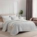 Latitude Run® Kinslow Cotton Jersey Quilt Set 3 Piece Solid Polyester/Polyfill/Flannel/Cotton in Gray | King Quilt + 2 King Shams | Wayfair