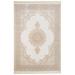Brown/White 116 x 80 x 1 in Area Rug - Lofy Palace Area Rug Viscose/Cotton | 116 H x 80 W x 1 D in | Wayfair Lo-8684012241587