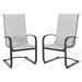 Brayden Studio® Dameko Patio Dining Armchair Sling, Polyester in Black | 43.9 H x 23.3 W x 23.2 D in | Wayfair C02585CE95DA4A2B8B0E404F195A7D8C