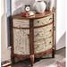 Astoria Grand Euler Solid Wood Accent Cabinet in Brown | 34.6 H x 39.4 W x 15 D in | Wayfair 456C54CECA5441ADBF68D480F1FF1E12