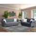 U Home Furniture 2 - Piece Velvet Living Room Set Velvet in Gray | 37 H x 88.6 W x 30.3 D in | Wayfair Living Room Sets 2012Set-Grey