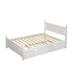 Alcott Hill® Brookyln Panel Bed Wood in Brown/White | 39 H x 56.2 W x 75.2 D in | Wayfair 3EA82B5E3E124FBAB2D7088DEFB5FAB9
