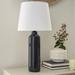 Breakwater Bay Mehcad Ceramic Table Lamp Ceramic in Blue | Wayfair E39E3B52BC924D36B4D6F82346D7094C