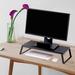 Inbox Zero Malicah Metal Monitor Stand Metal in White | 4.72 H x 19.69 W x 9.45 D in | Wayfair 4E0EAE1A6E4F424B8E2761F86D63D02E