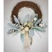 The Holiday Aisle® Small Lamb's Ear & Cotton Spring or Everyday Wreath in Green | 20 H x 20 W x 7 D in | Wayfair 87359473823E4E36B0E08F7AB608AC74