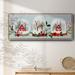 The Holiday Aisle® Snow Globe Village Framed On Canvas Print Canvas, Solid Wood in Gray | 20 H x 50 W x 1.5 D in | Wayfair