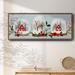 The Holiday Aisle® Snow Globe Village Framed On Canvas Print Canvas, Solid Wood in Gray | 24 H x 60 W x 1.5 D in | Wayfair