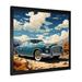 Williston Forge A Surrealism Vintage Car On Canvas Print Canvas, Cotton in White | 36 H x 36 W x 1.5 D in | Wayfair