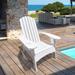 Highland Dunes Ameris Solid Wood Adirondack Chair Wood in White | 37.89 H x 33.55 W x 35.52 D in | Wayfair 95058A942D2D4CA9A3C71DE48868E593