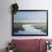 Winston Porter Coastal Plains II Framed On Canvas Print Canvas in Blue/Gray/Green | 18 H x 26 W x 1.5 D in | Wayfair