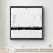 wall26 Black Gray Industrial Paint Strokes - Floater Frame Print on Canvas 16.0 H x 16.0 W x 1.5 D in grayCanvas in Black Framed | Wayfair