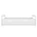 Winston Porter Rasab Twin Size Platform Bed w/ Twin Size Trundle Wood in White | 22.1 H x 40.6 W x 77.4 D in | Wayfair