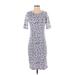 Lularoe Casual Dress - Sheath: Gray Print Dresses - Women's Size Small