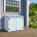 YITAHOME 4.25 ft. W x 2.4 ft. D Resin Horizontal Storage Shed in Gray/Blue | 41.3 H x 51 W x 28.8 D in | Wayfair SHFTPLDB3001/3002