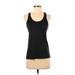 Nike Active Tank Top: Black Solid Activewear - Women's Size Small