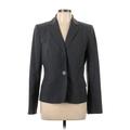 Calvin Klein Blazer Jacket: Below Hip Gray Print Jackets & Outerwear - Women's Size 10