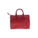 Louis Vuitton Leather Satchel: Embossed Red Print Bags