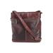 Jack Georges Leather Crossbody Bag: Brown Print Bags
