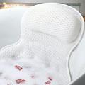 Bath Pillow Bathtub Pillow Luxury Bath Pillows for Tub Neck and Back Support Bath Tub Pillow Headrest with Soft 4D Mesh Fabric and Non-Slip Suction Cups Relaxing Bath Accessories Spa Gifts