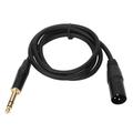 6.35mm to XLR Cable Male to Male 3 Pin Stereo 1/4 Inch to XLR Balanced Cord for Speaker Microphone Stage 1.8m/5.9ft