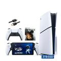 2023 New PlayStation 5 Slim Upgraded 3TB Disc Edition Final Fantasy XVI Bundle with Portal Remote Player and Mytrix 8K HDMI Ultra High Speed Cable - White Slim PS5 3TB PCIe SSD Gaming Console