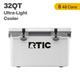 RTIC 32 QT Ultra-Light Hard-Sided Ice Chest Cooler White and Grey Fits 48 Cans