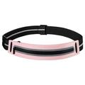 Running mobile phone bag sports waist bag multifunctional non-shaking outdoor waterproof waist bag - pink