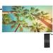 Wellsay Palm Trees Beach Towel Super Soft Microfiber Sand Free Beach Towels Oversized Camping Pool Towel Lightweight Breathable & Quick Dry Towels 30x60in