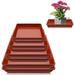 Bocaoying 8 Pcs Square Plant Saucer 6 8 10 12 Inch Plant Pot Saucers Thicken Plastic Plant Water Drip Catcher Tray Garden Planters Pot Tray for Outdoor and Indoor Plant Flowers(Red)