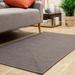 Lichfield Handmade Solid Reversible Indoor/Outdoor Braided Rug Charcoal Gray 4 X 6 Rectangle