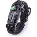 EMERGENCY USA Survival Tactical Paracord Bracelets - Survival Kit - Hiking Gear- Strong Versatile Paracord Multitool - Compass Whistle and Fire Starter - Ideal EDC Camping and Hunting Army Green