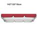 LLDI Outdoor 2-3 Swing Awning Set Canopy Waterproof Accessories for Garden Bench Red 142*120*18cm