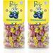 Candy Drops From Italy - Blueberry Hard Candy With A Fizzy Filling - Italian Candy Individually Wrapped - Fruit Flavored Candies From Italy - Pack Of 2 (7.05 Oz | 200 G)