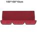 LLDI Outdoor 2-3 Swing Awning Set Canopy Waterproof Accessories for Garden Bench Red 150x50x10 cm