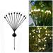 TOFOTL 2 Pack Outdoor Garden Solar Lights Decoration LED Lamps Three-headed Dandelion Firefly Solar Garden Lights Led Lamp Waterproof for Yard Pathway Landscape Decorative