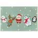 Wellsay 1000 Piece Jigsaw Puzzle for Adults Kids New Year Characters Happy Christmas Santa Claus Animal Puzzle Wooden Jigsaw Puzzle Family Game Toys Wall Art Work for Educational Gift Home
