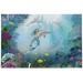 Wellsay Marine Sea Life Underwater World Dolphin Mermaid Fish Coral Reef Plant Bright Sunshine Ocean Bubble Jigsaw Puzzles 500 Pieces Puzzle for Adults Kids DIY Gift