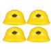 4pcs Yellow Construction Hats Toy Kids Construction Hats Party Construction Hat